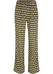 Pantaloni con elastico in vita in viscosa fantasia, bonprix