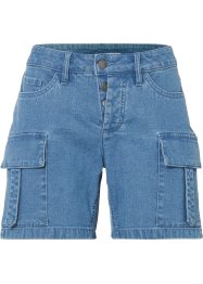 Shorts di jeans con tasche applicate, RAINBOW
