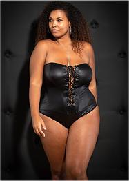 Body ouvert in look bagnato, VENUS