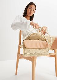 Borsa di paglia a tracolla, bpc bonprix collection