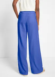 Pantaloni a palazzo in misto lino e viscosa leggero, bonprix