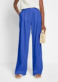 Pantaloni a palazzo in misto lino e viscosa leggero, bonprix
