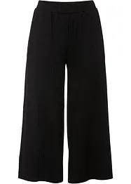 Pantaloni culotte in jersey a coste con cinta comoda, bonprix