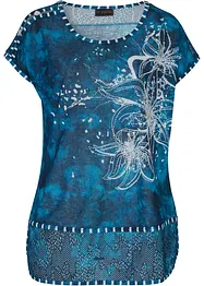 Maglia con effetto batik e strass, bpc selection