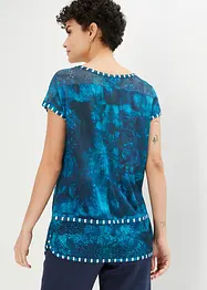 Maglia con effetto batik e strass, bpc selection