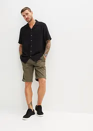 Bermuda con elastico in vita in puro cotone, regular fit, bonprix