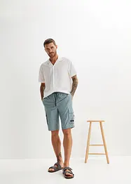 Bermuda cargo con elastico in vita e taglio comfort, regular fit, bonprix