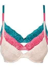 Reggiseno push-up con ferretto (pacco da 3), bonprix