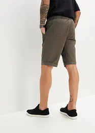 Bermuda con elastico in vita in puro cotone, regular fit, bonprix