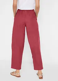 Pantaloni cropped in misto lino leggero, bonprix