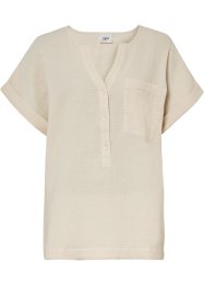 Blusa in mussola di cotone, bpc bonprix collection