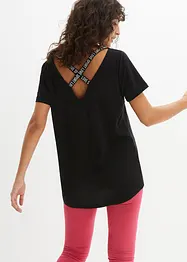 Maglia lunga per sport con scollatura dietro, bonprix