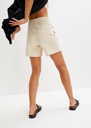 Shorts in twill a vita alta, bpc bonprix collection