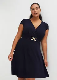 Abito di jersey con fibbia decorativa, bonprix