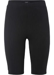 Pantaloncini in jersey a costine, vita alta, bonprix