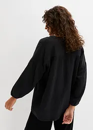 Blusa oversize in mussola di cotone, bonprix