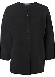 Blusa oversize in mussola di cotone, bonprix