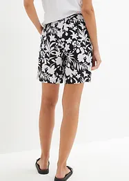 Shorts larghi in viscosa con cinta comoda, vita alta, bonprix