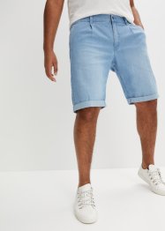 Bermuda in jeans con pinces, loose fit, RAINBOW