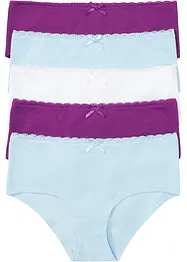 Panty (pacco da 5) con cotone biologico, bonprix