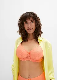 Reggiseno con coppe preformate, ferretto e poliammide riciclata, bonprix