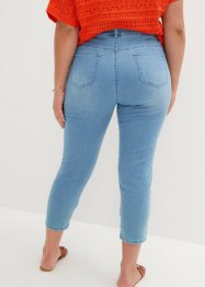 Jeans cropped con ricami traforati, bpc selection premium