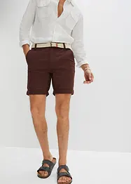 Bermuda chino elasticizzati con cintura, regular fit, bonprix