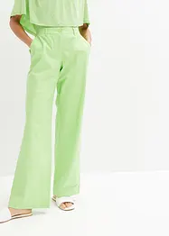 Pantaloni in misto lino con cinta comoda, bonprix