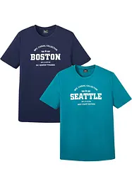 T-shirt in puro cotone (pacco da 2), bonprix