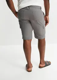 Bermuda cargo in microfibra con taglio comfort in poliestere riciclato, regular fit, bonprix