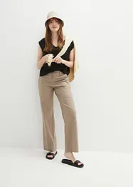 Blusa a maniche corte con scollatura a V, bonprix