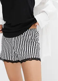 Pigiama estivo con pizzo raffinato, bonprix