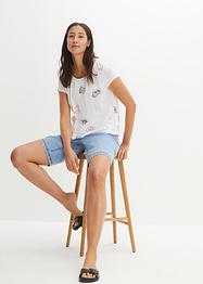 Maglia fantasia con scollo rotondo, bpc bonprix collection