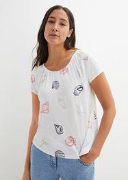 Maglia fantasia con scollo rotondo, bpc bonprix collection