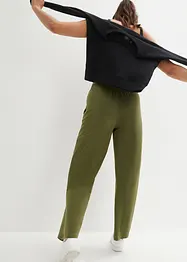 Pantaloni in maglina a palazzo con cinta comoda, bonprix