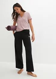 Pantaloni in maglina a palazzo con cinta comoda, bonprix