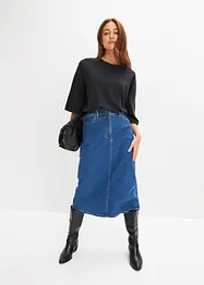 Maglia oversize in cotone a mezze maniche, bonprix