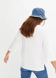 Maglia oversize in cotone a mezze maniche, bonprix