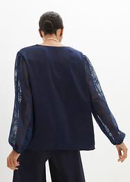 Blusa con maniche in pizzo, bpc selection premium