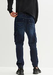 Jeans cargo con elastico in vita regular fit, straight, RAINBOW