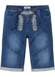 Bermuda in jeans elasticizzati con ricami, regular fit, John Baner JEANSWEAR