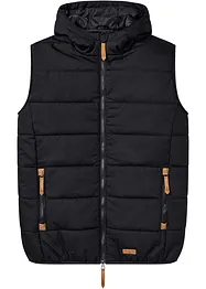 Gilet trapuntato con cappuccio, bonprix