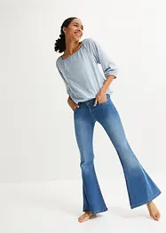 Maglia in cotone biologico con scollo quadrato, bonprix