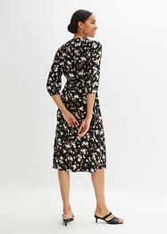 Abito midi con inserto smock, BODYFLIRT