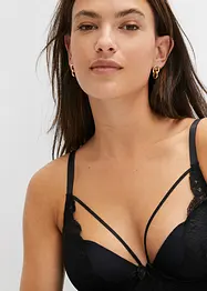 Reggiseno con coppe preformate, ferretto e poliammide riciclata, bonprix