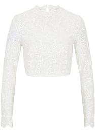 Camicetta bavarese in pizzo a maniche lunghe, bpc selection premium