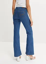 Jeans elasticizzati bootcut, vita media, bonprix