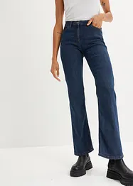 Jeans elasticizzati bootcut, vita media, bonprix