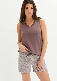 Pigiama estivo con pizzo delicato, bonprix