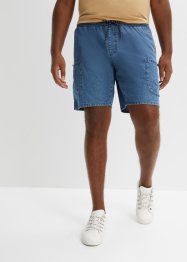 Bermuda di jeans con elastico in vita, loose fit, John Baner JEANSWEAR